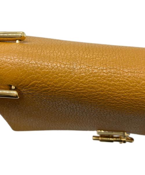 Chloe（クロエ）Chloe (クロエ) ドリュー チェーンショルダーバッグ オレンジの古着・服飾アイテム