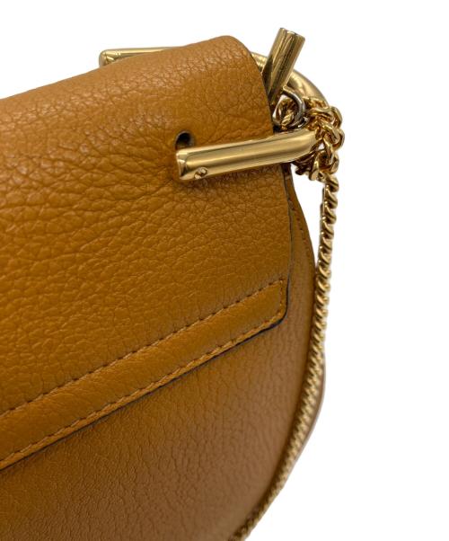 Chloe（クロエ）Chloe (クロエ) ドリュー チェーンショルダーバッグ オレンジの古着・服飾アイテム