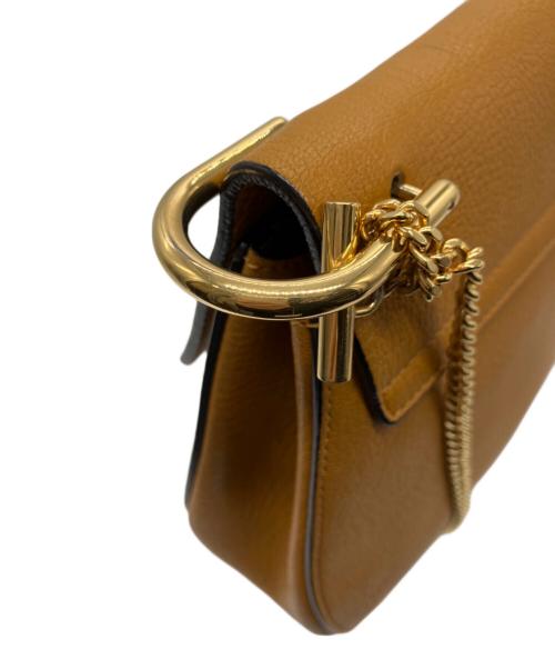 Chloe（クロエ）Chloe (クロエ) ドリュー チェーンショルダーバッグ オレンジの古着・服飾アイテム