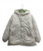 little sunny biteリトルサニーバイト）の古着「original flower print reversible down jacket(オリジナルフラワーペイントリバーシブルダウンジャケット）」｜アイボリー