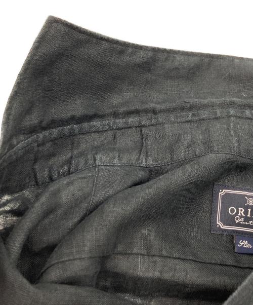 ORIAN（オリアン）ORIAN (オリアン) BEAMS F (ビームスエフ) 別注リネン プルオーバーシャツ ブラック サイズ:M 未使用品の古着・服飾アイテム