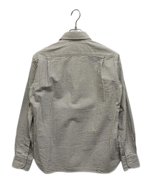 ORIAN（オリアン）ORIAN (オリアン) ストライププルオーバーシャツ グレー サイズ:M 未使用品の古着・服飾アイテム