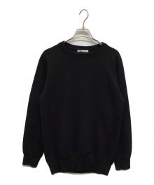 SLOANE（スローン）の古着「クルーネックコットンニット」｜ブラック