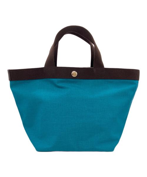 Herve Chapelier（エルベシャプリエ）Herve Chapelier (エルベシャプリエ) コーデュラナイロン 舟型トートM ラゴン×モカの古着・服飾アイテム