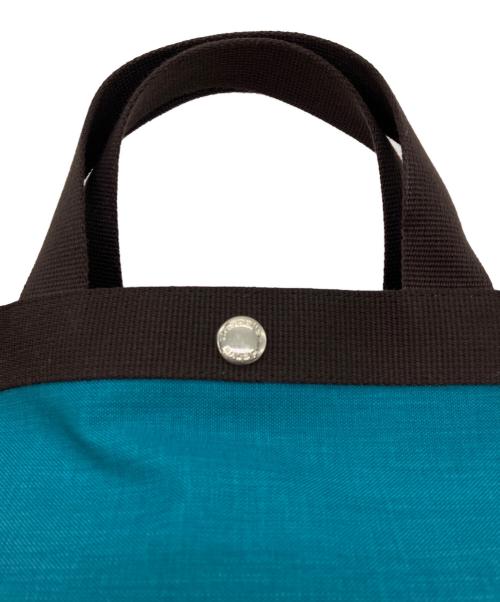 Herve Chapelier（エルベシャプリエ）Herve Chapelier (エルベシャプリエ) コーデュラナイロン 舟型トートM ラゴン×モカの古着・服飾アイテム