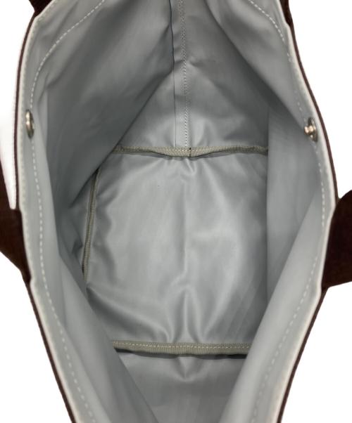 Herve Chapelier（エルベシャプリエ）Herve Chapelier (エルベシャプリエ) コーデュラナイロン 舟型トートM ラゴン×モカの古着・服飾アイテム