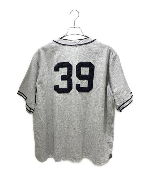 HUMAN MADE（ヒューマンメイド）HUMAN MADE (ヒューマンメイド) BASEBALL SHIRT グレー サイズ:XLの古着・服飾アイテム