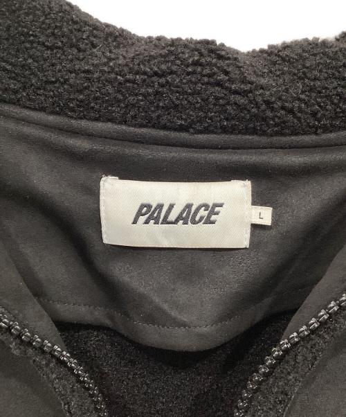PALACE（パレス）PALACE (パレス) SHERPA FAUX SUEDE FUNNEL ブラック サイズ:Lの古着・服飾アイテム