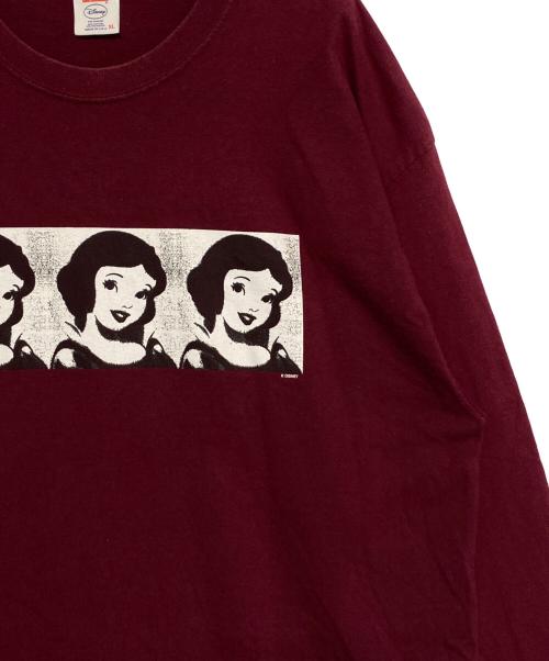 SUPREME（シュプリーム）SUPREME (シュプリーム) DISNEY (ディズニー) Snow White L/S Tee ボルドー サイズ:XLの古着・服飾アイテム
