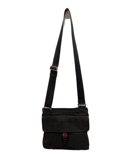 PRADA（プラダ）PRADA (プラダ) ナイロンショルダーバッグ ブラックの古着・服飾アイテム