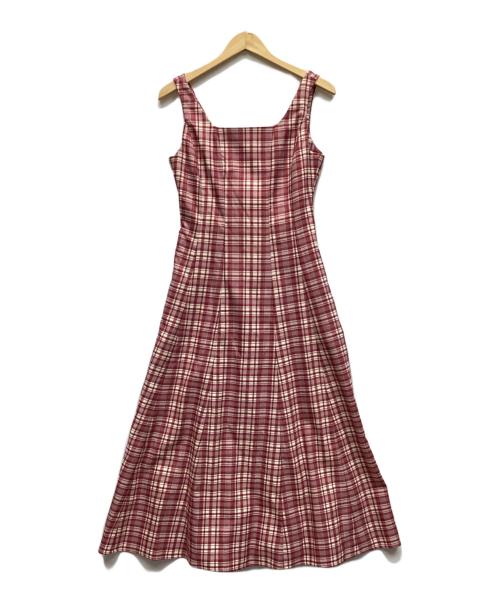 HER LIP TO（ハーリップトゥ）HER LIP TO (ハーリップトゥ) Paddington Long Dress レッド サイズ:Sの古着・服飾アイテム