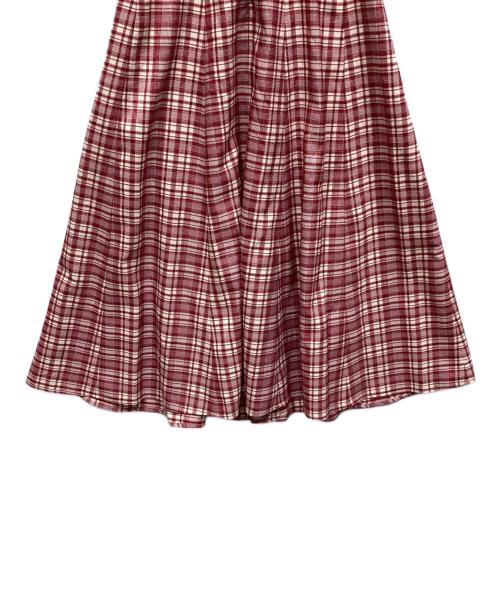 HER LIP TO（ハーリップトゥ）HER LIP TO (ハーリップトゥ) Paddington Long Dress レッド サイズ:Sの古着・服飾アイテム