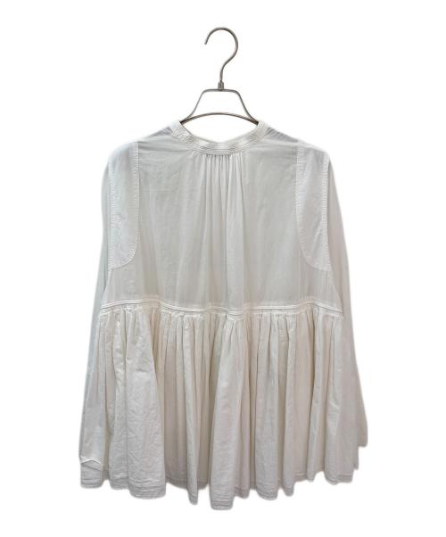 Curensology（カレンソロジー）Curensology (カレンソロジー) レイヤードギャザーブラウス ホワイト サイズ:Freeの古着・服飾アイテム