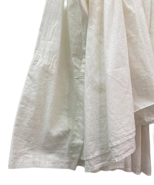 Curensology（カレンソロジー）Curensology (カレンソロジー) レイヤードギャザーブラウス ホワイト サイズ:Freeの古着・服飾アイテム