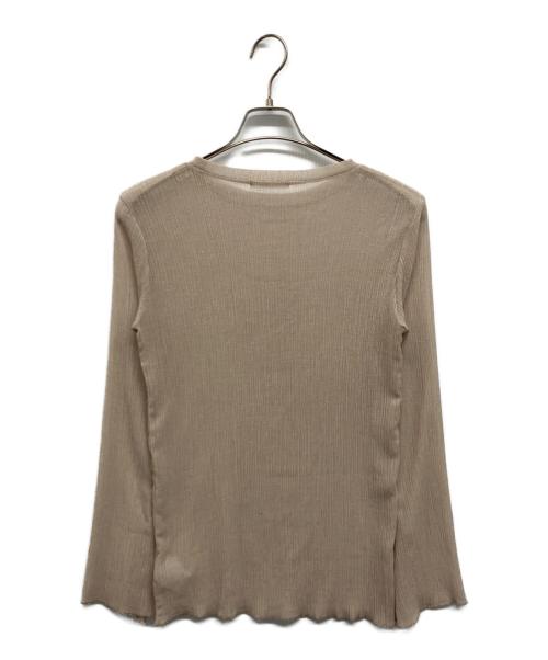 Whim Gazette（ウィムガゼット）Whim Gazette (ウィムガゼット) シアーリネンカットプルオーバー ベージュ サイズ:Freeの古着・服飾アイテム