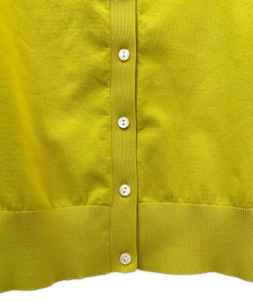 CABAN（キャバン）CABAN (キャバン) ファインポリエステル ハーフスリーブポケットカーディガン イエロー サイズ:Sの古着・服飾アイテム