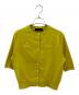 CABAN（キャバン）の古着「ファインポリエステル ハーフスリーブポケットカーディガン」｜イエロー