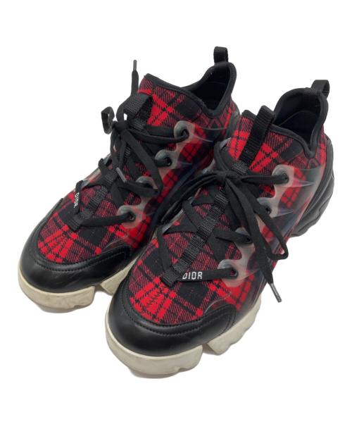 Christian Dior（クリスチャン ディオール）Christian Dior (クリスチャン ディオール) スニーカー ブラック×レッド サイズ:37.5の古着・服飾アイテム