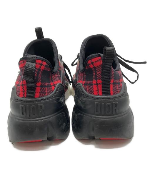 Christian Dior（クリスチャン ディオール）Christian Dior (クリスチャン ディオール) スニーカー ブラック×レッド サイズ:37.5の古着・服飾アイテム