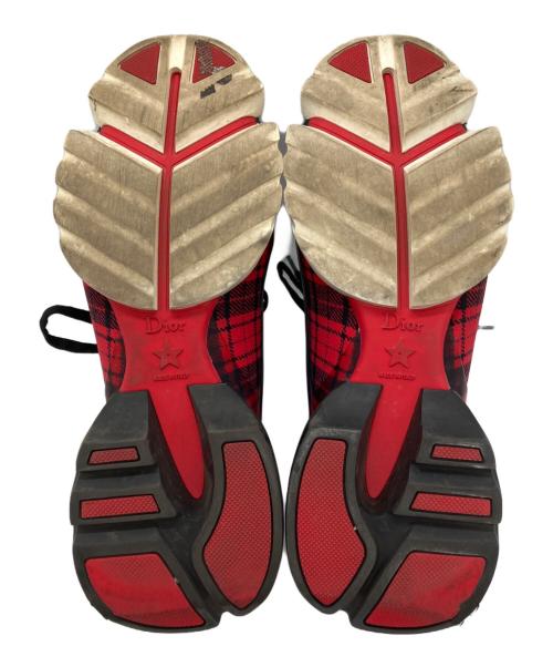 Christian Dior（クリスチャン ディオール）Christian Dior (クリスチャン ディオール) スニーカー ブラック×レッド サイズ:37.5の古着・服飾アイテム