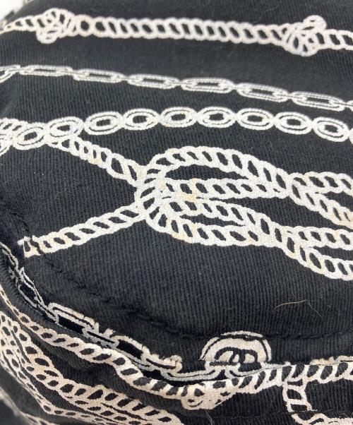 stussy（ステューシー）stussy (ステューシー) チェーン柄バケットハット ブラック サイズ:L/XLの古着・服飾アイテム