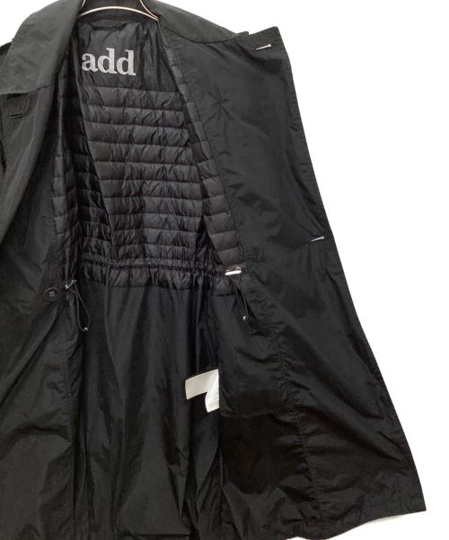 add（エーディーディー）add (エーディーディー) 3WAYナイロンコート ブラック サイズ:38の古着・服飾アイテム