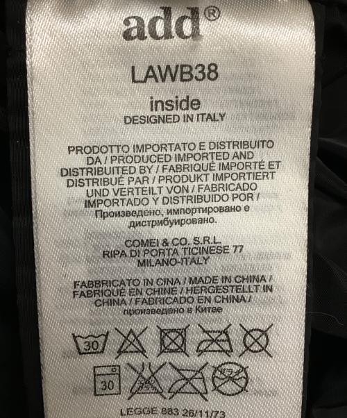 add（エーディーディー）add (エーディーディー) 3WAYナイロンコート ブラック サイズ:38の古着・服飾アイテム