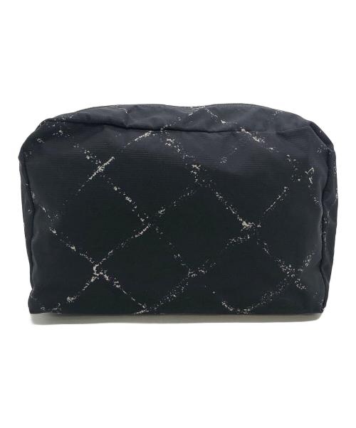 CHANEL（シャネル）CHANEL (シャネル) 旧トラベルライン　コスメポーチ ブラックの古着・服飾アイテム