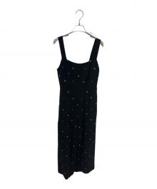 JOIEVE（ジョエブ）の古着「night garden jumpsuit　64-26-2619-594」｜ブラック