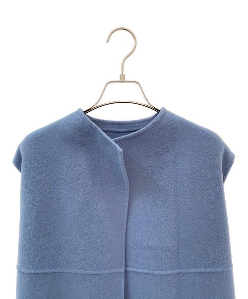 HAVEL studio（ハーヴェル スタジオ）HAVEL studio (ハーヴェル スタジオ) CA BLEND REVER ロングベスト ブルー サイズ:36の古着・服飾アイテム