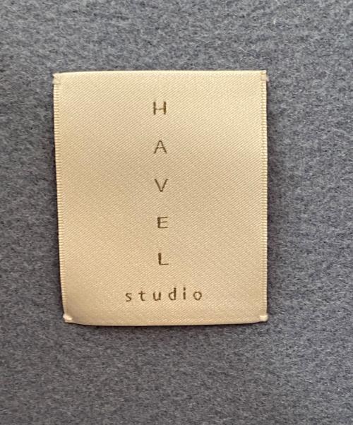 HAVEL studio（ハーヴェル スタジオ）HAVEL studio (ハーヴェル スタジオ) CA BLEND REVER ロングベスト ブルー サイズ:36の古着・服飾アイテム