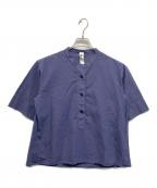 MHLエムエイチエル）の古着「ORGANIC COTTON SHIRTING シャツ」｜ネイビー