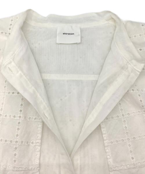 shirocon yori（シロコン ヨリ）shirocon yori (シロコン ヨリ) コットンケープブラウス ホワイト サイズ:38の古着・服飾アイテム