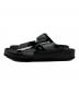 BIRKENSTOCK (ビルケンシュトック) Manolo Blahnik (マノロブラニク) ARIZONA CRYSTAL Smooth leather ブラック サイズ:24：45000円