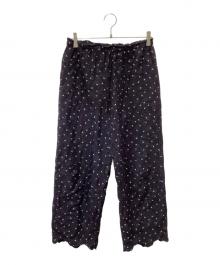 crinkle crinkle crinkle（クリンクル クリンクル クリンクル）の古着「print quilting pants」｜ブラック