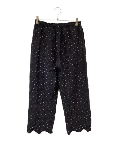 crinkle crinkle crinkle（クリンクル クリンクル クリンクル）crinkle crinkle crinkle (クリンクル クリンクル クリンクル) print quilting pants ブラック サイズ:Fの古着・服飾アイテム