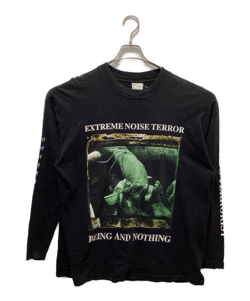 ExtremeNoiseTerror（エクストリームノイズテラー）ExtremeNoiseTerror (エクストリームノイズテラー) Being and Nothing ロングスリーブT ブラック サイズ:ＸＬの古着・服飾アイテム