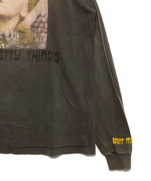 SAINT MICHAEL（セントマイケル）SAINT MICHAEL (セントマイケル) DAVID BOWIE (デビッド・ボウイ) DB_LS TEE / HUNKY DORY ブラック サイズ:XLの古着・服飾アイテム