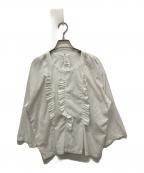 COMME des GARCONS COMME des GARCONSコムデギャルソン コムデギャルソン）の古着「フリルブラウス」｜ホワイト