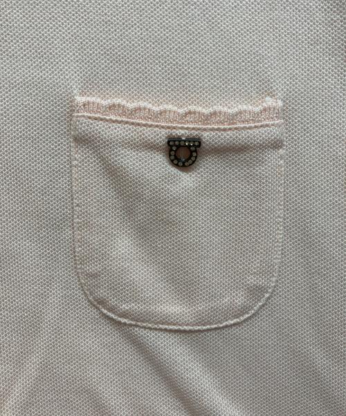 Salvatore Ferragamo（サルヴァトーレ フェラガモ）Salvatore Ferragamo (サルヴァトーレ フェラガモ) ポロシャツ ピンク サイズ:xsの古着・服飾アイテム