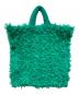NKNIT（ンニット）の古着「fringe knit big bag（フリンジニットビックバッグ）」｜グリーン