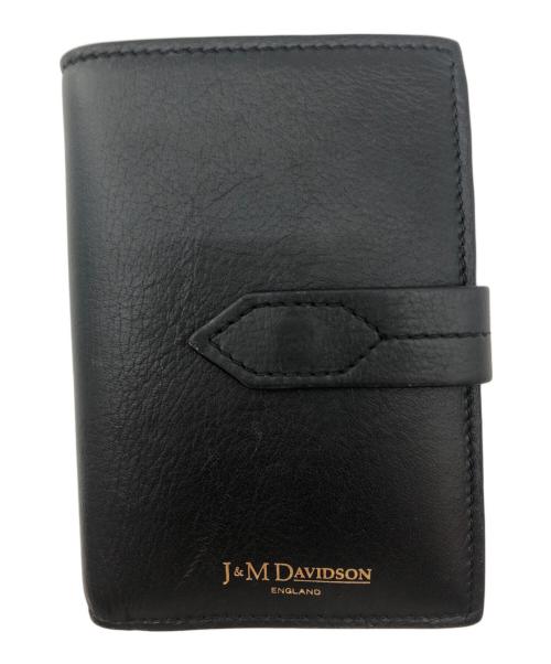 J&M DAVIDSON（ジェイ＆エム デヴィッドソン）J&M DAVIDSON (ジェイ＆エム デヴィッドソン) LOSANGE FOLD WALLET ブラックの古着・服飾アイテム