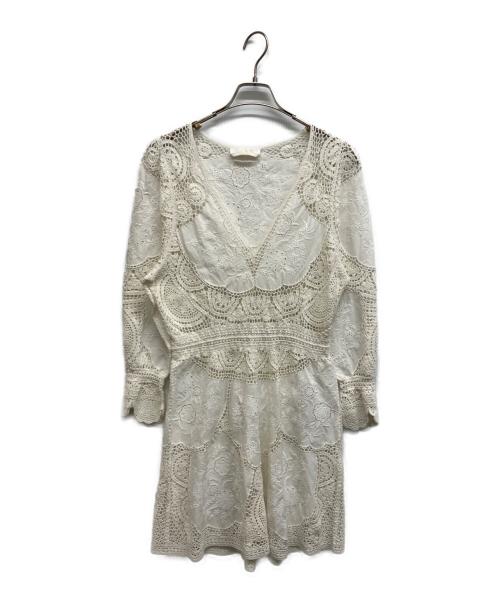 Chloe（クロエ）Chloe (クロエ) クロシェドレス アイボリー サイズ:36の古着・服飾アイテム