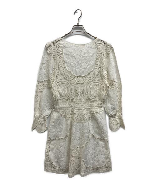 Chloe（クロエ）Chloe (クロエ) クロシェドレス アイボリー サイズ:36の古着・服飾アイテム