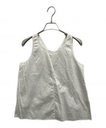 forte forte（フォルテ・フォルテ）の古着「ノースリーブブラウス」｜ホワイト