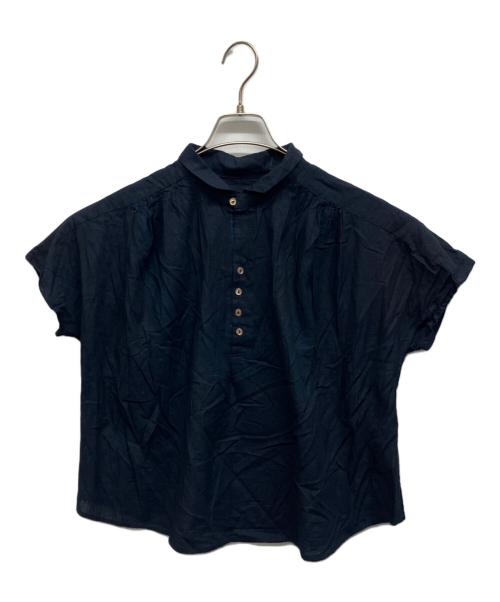 Pal'las Palace（パラスパレス）PAL'LAS PALACE (パラスパレス) プルオーバーブラウス ネイビーの古着・服飾アイテム