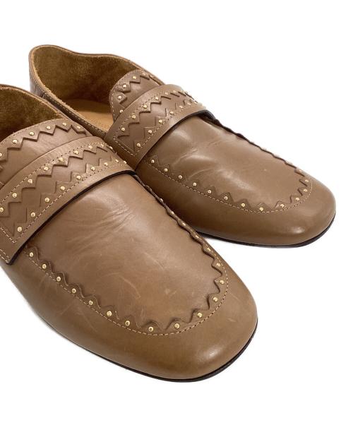 ISABEL MARANT（イザベルマラン）ISABEL MARANT (イザベルマラン) STUDDED LOAFER ブラウン サイズ:36の古着・服飾アイテム