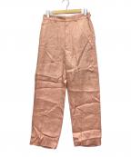 6(ROKU) BEAUTY&YOUTHロク ビューティーアンドユース）の古着「HEMP PANTS」｜ピンク