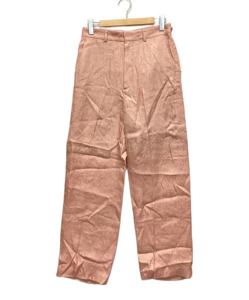 6(ROKU) BEAUTY&YOUTH（ロク ビューティーアンドユース）6(ROKU) BEAUTY&YOUTH (ロク ビューティーアンドユース) HEMP PANTS ピンク サイズ:38 未使用品の古着・服飾アイテム