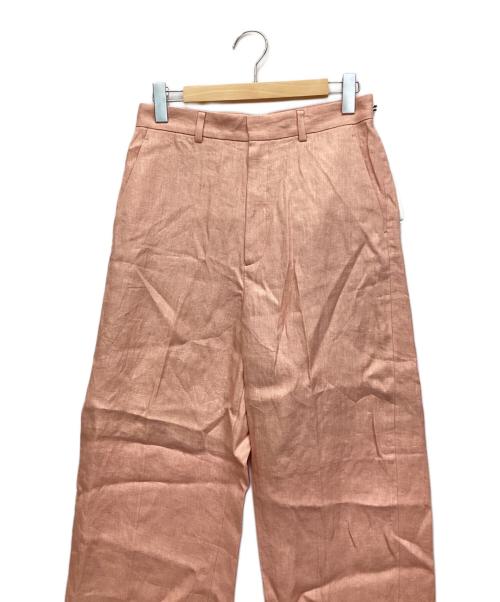 6(ROKU) BEAUTY&YOUTH（ロク ビューティーアンドユース）6(ROKU) BEAUTY&YOUTH (ロク ビューティーアンドユース) HEMP PANTS ピンク サイズ:38 未使用品の古着・服飾アイテム